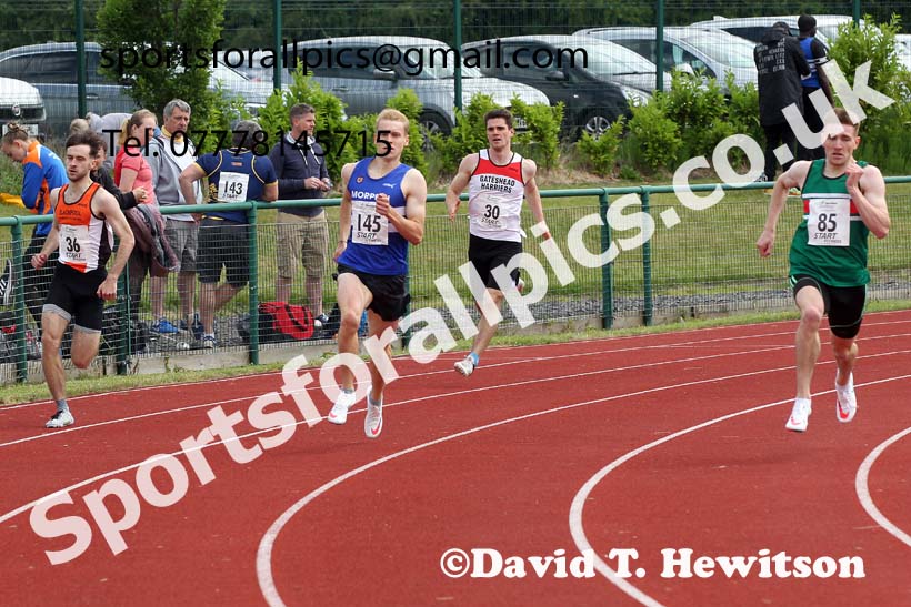 Senior mens 400 metres, 2021 Northern Senior and Under-20s Champs., Leigh. Photo: David T. Hewitson/Sports for All Pics